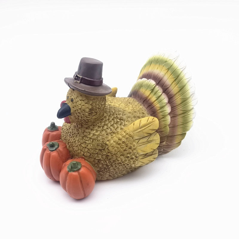 Thanksgiving Harvest Turkey Pumpkin Ornament