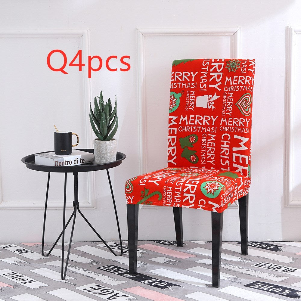 Christmas Universal Elastic Chair Cover – Festive Holiday Decor ✨