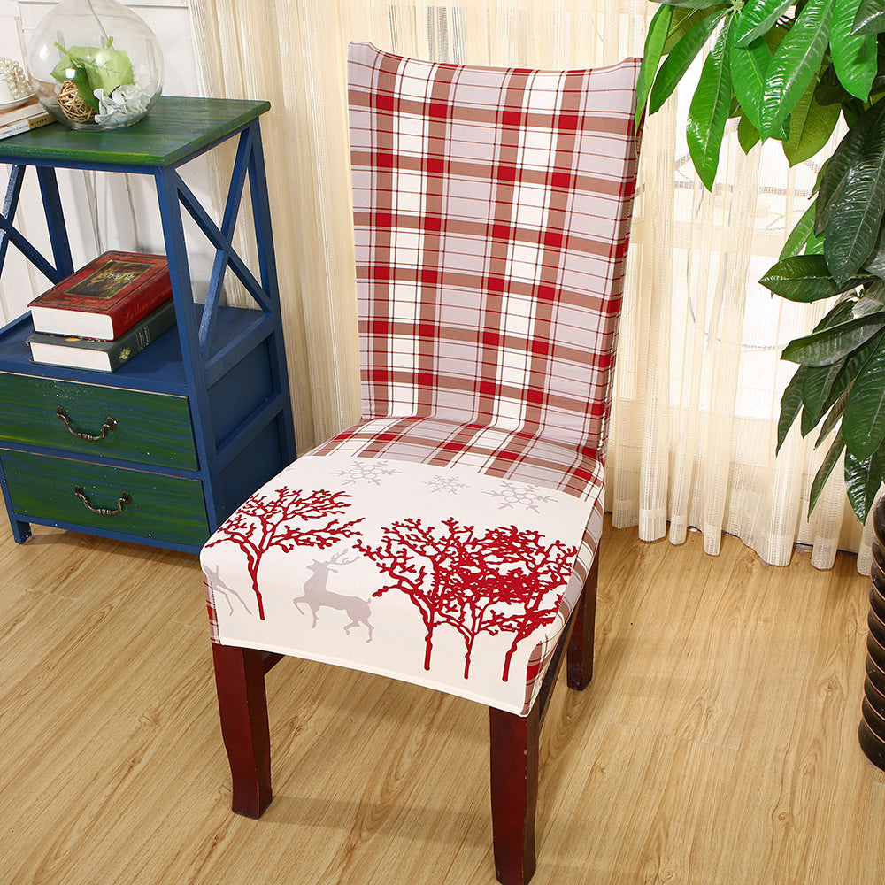 Christmas Universal Elastic Chair Cover – Festive Holiday Decor ✨