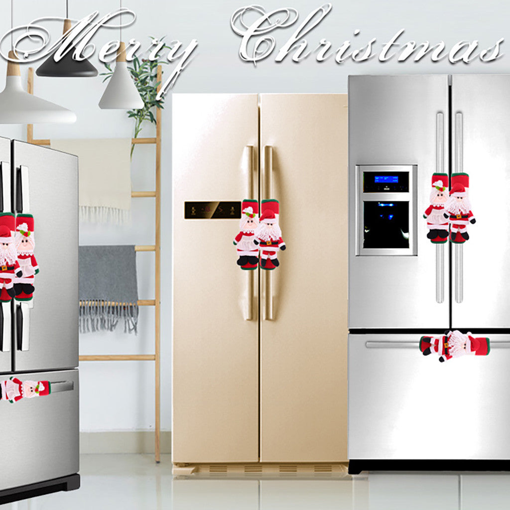 Christmas Refrigerator Handle Gloves