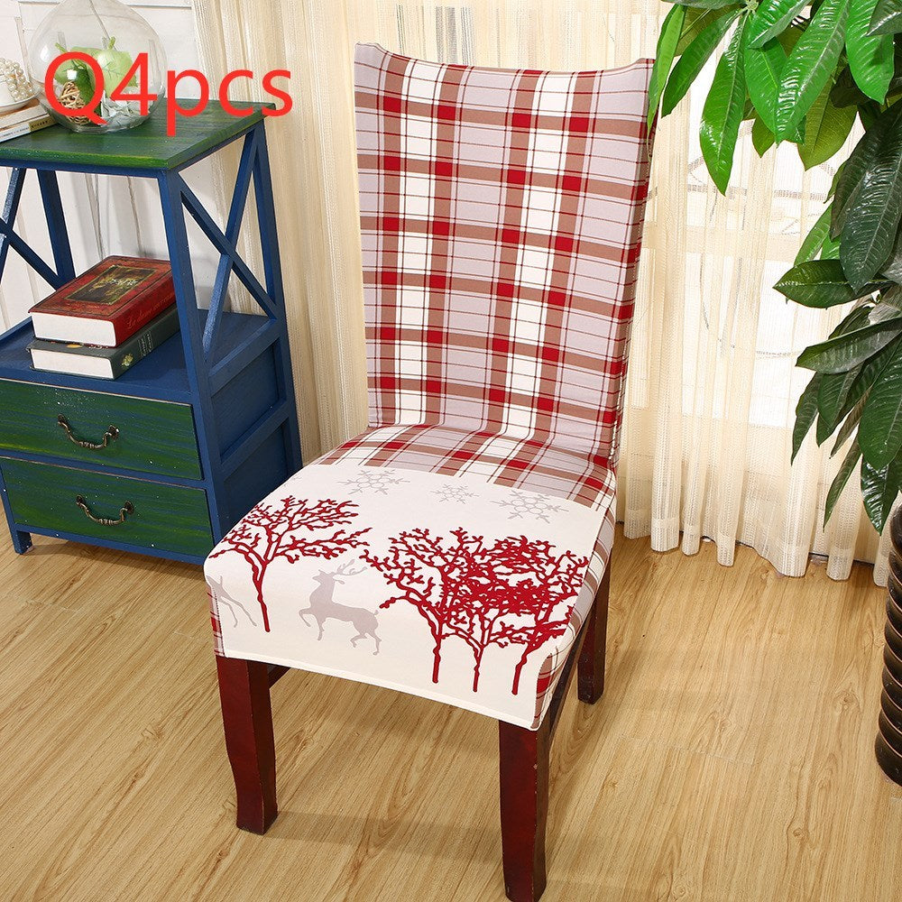 Christmas Universal Elastic Chair Cover – Festive Holiday Decor ✨
