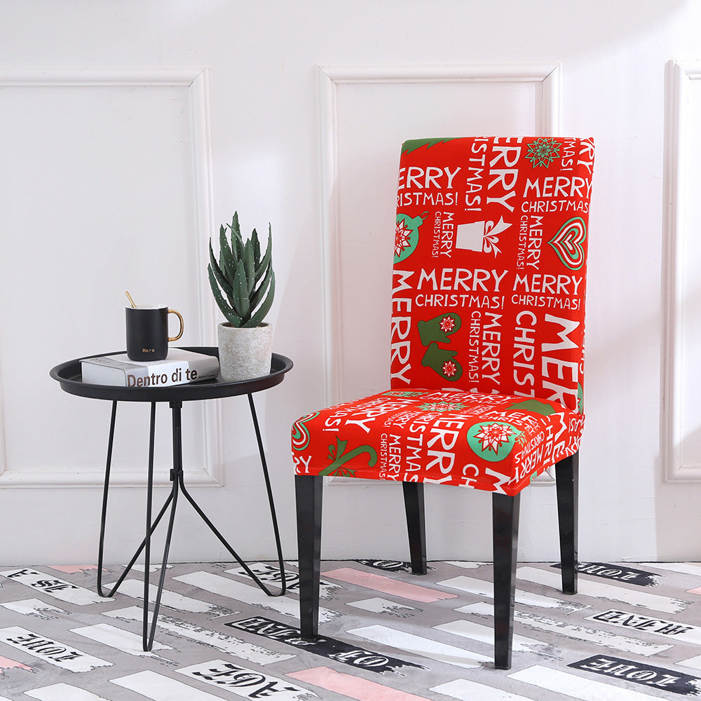 Christmas Universal Elastic Chair Cover – Festive Holiday Decor ✨