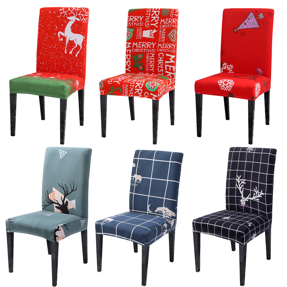 Christmas Universal Elastic Chair Cover – Festive Holiday Decor ✨