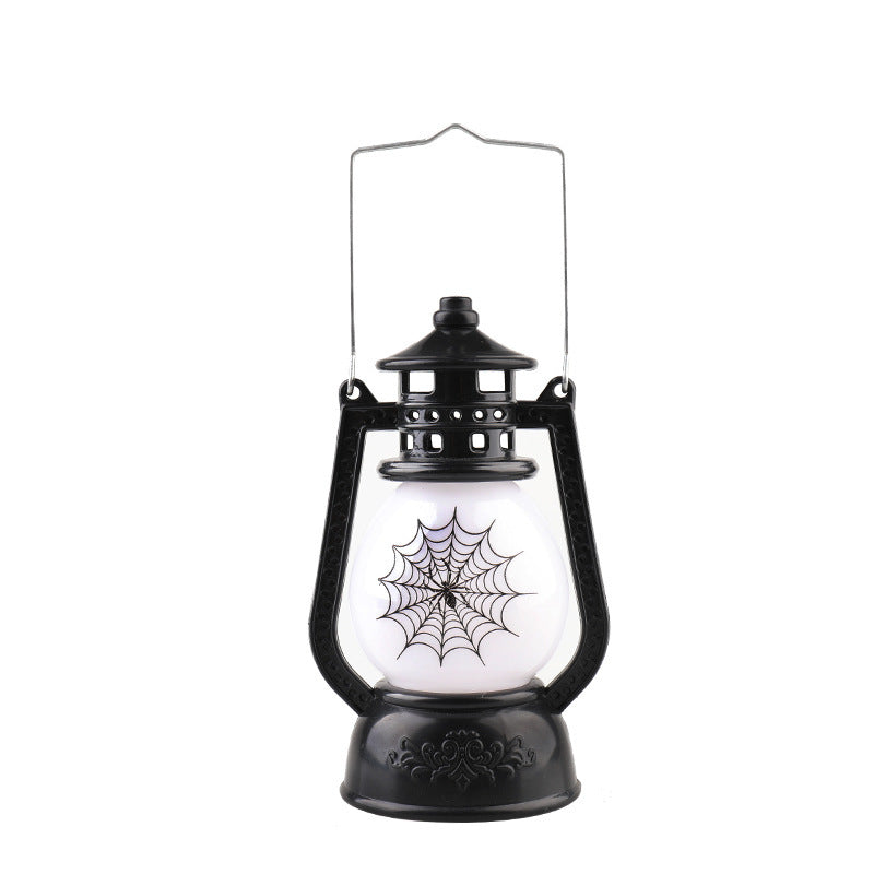 Halloween Vintage Hanging LED Light – Ghost & Spider Nightlight