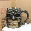 400ML 3D Skull Coffee Mugs – Creative Stainless Steel & Resin Drinkware
