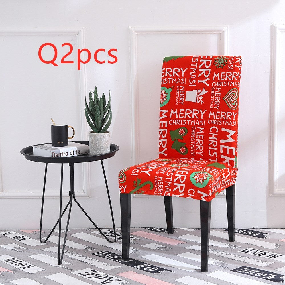 Christmas Universal Elastic Chair Cover – Festive Holiday Decor ✨