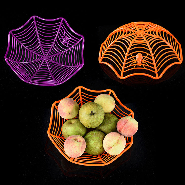 Halloween Spider Web Fruit Plate Decoration
