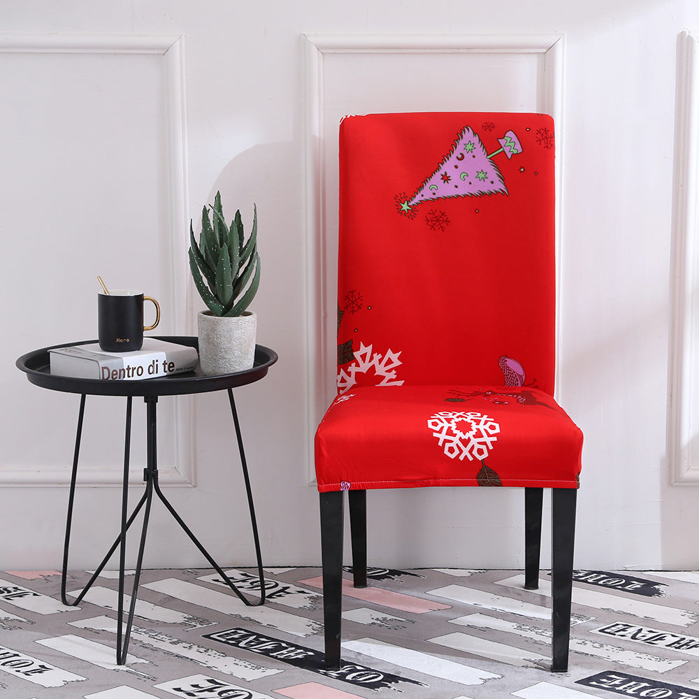 Christmas Universal Elastic Chair Cover – Festive Holiday Decor ✨