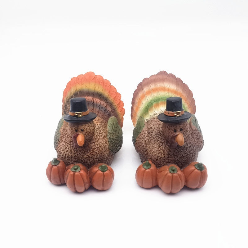 Thanksgiving Harvest Turkey Pumpkin Ornament