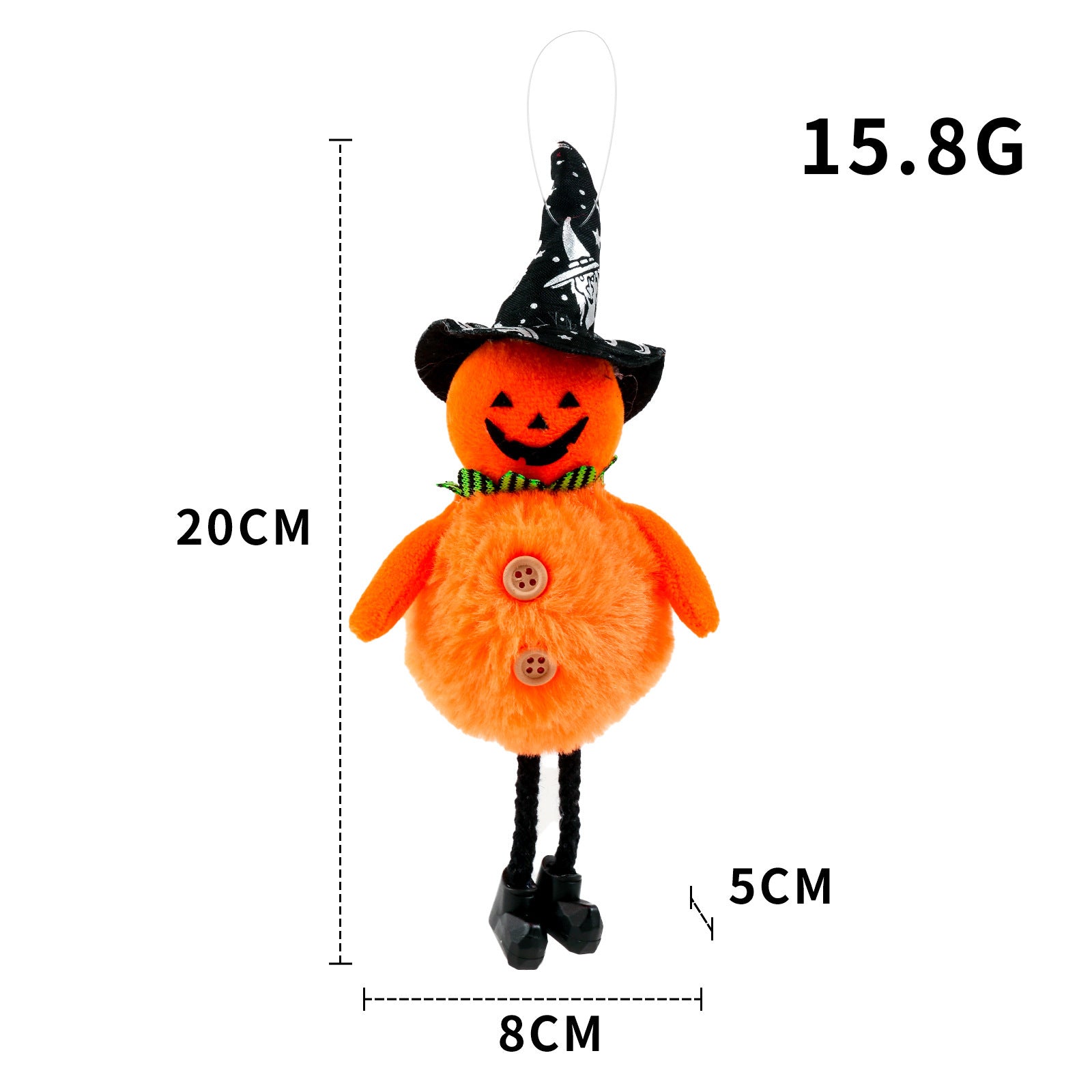 Halloween Pumpkin Witch Ornaments