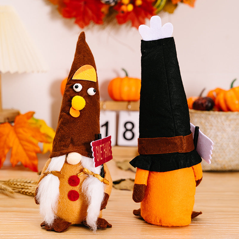 New Thanksgiving Home Decorations – Thanksgiving Turkey Doll Ornaments