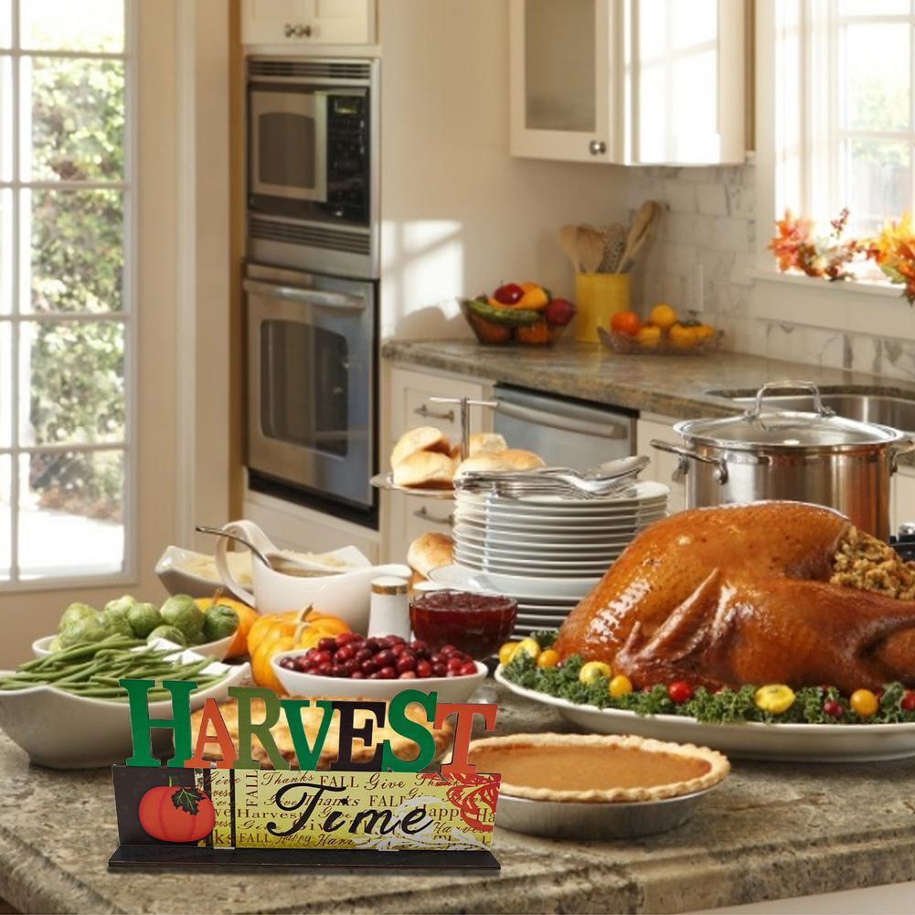 Thanksgiving Wooden Fall Signs – Rustic Harvest Table Decorations & Autumn Centerpieces