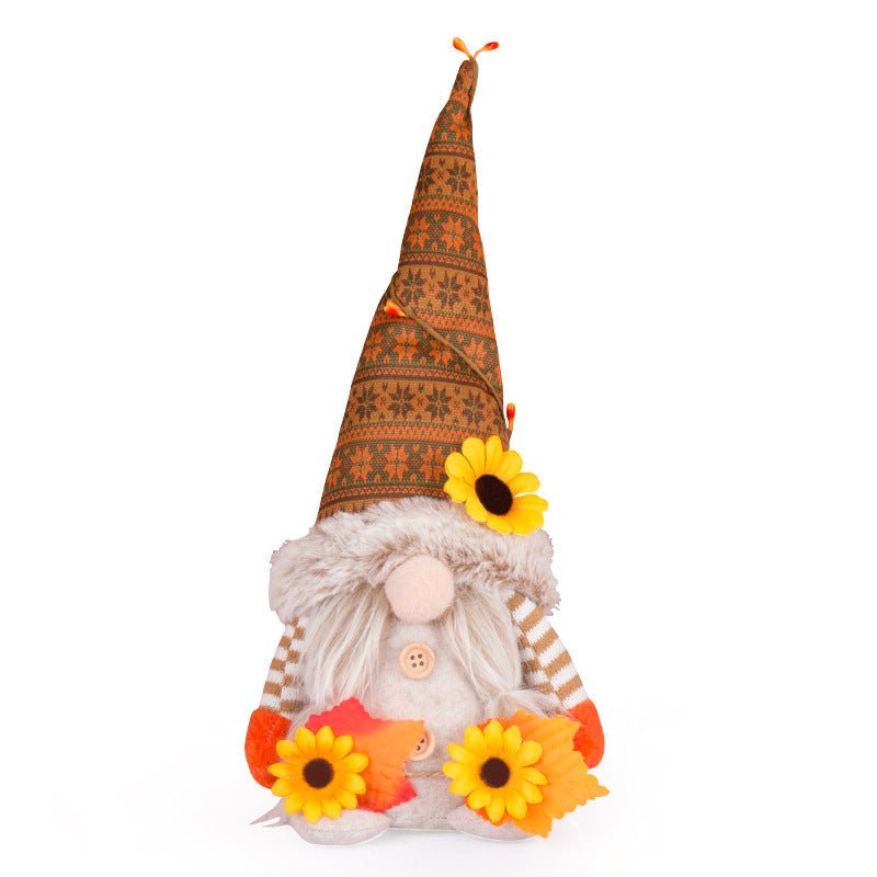 Thanksgiving Rudolf Faceless Doll