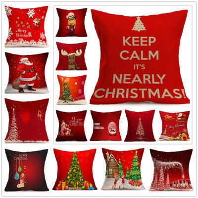 Christmas Festive Pattern Car & Sofa Pillow Pillowcase ✨