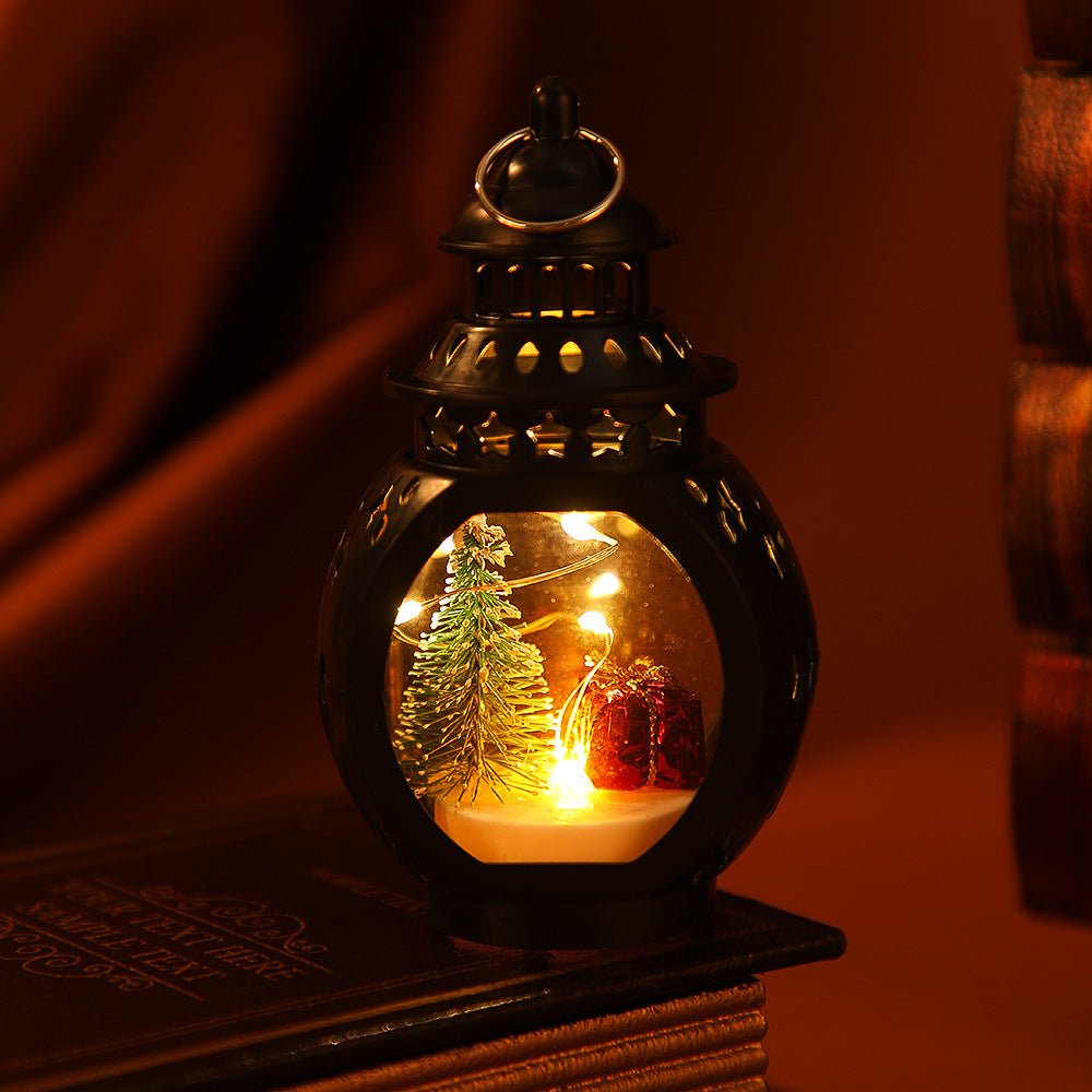 Christmas Retro Style Lantern – Festive Atmosphere Decor