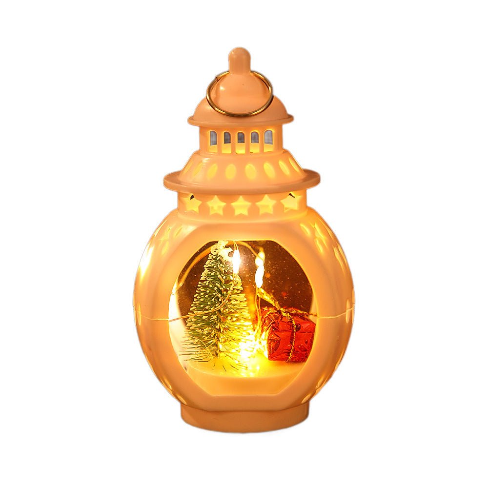 Christmas Retro Style Lantern – Festive Atmosphere Decor