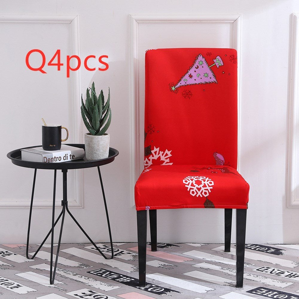 Christmas Universal Elastic Chair Cover – Festive Holiday Decor ✨
