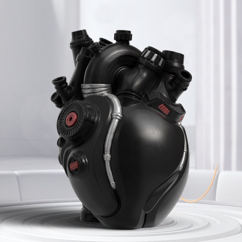 Cyber Punk Simulation Heart Vase – Creative Resin Home Decor
