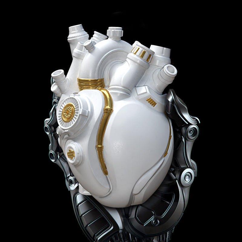 Cyber Punk Simulation Heart Vase – Creative Resin Home Decor