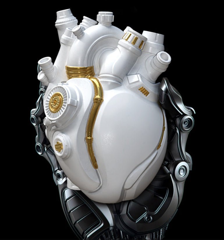 Cyber Punk Simulation Heart Vase – Creative Resin Home Decor