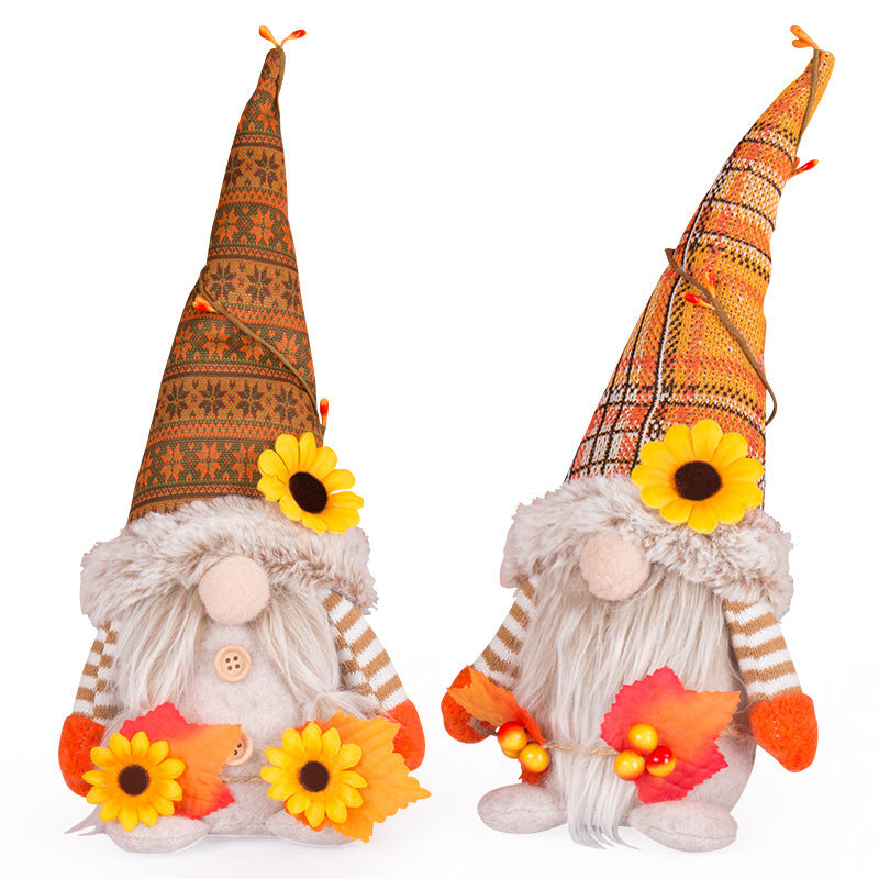 Thanksgiving Rudolf Faceless Doll