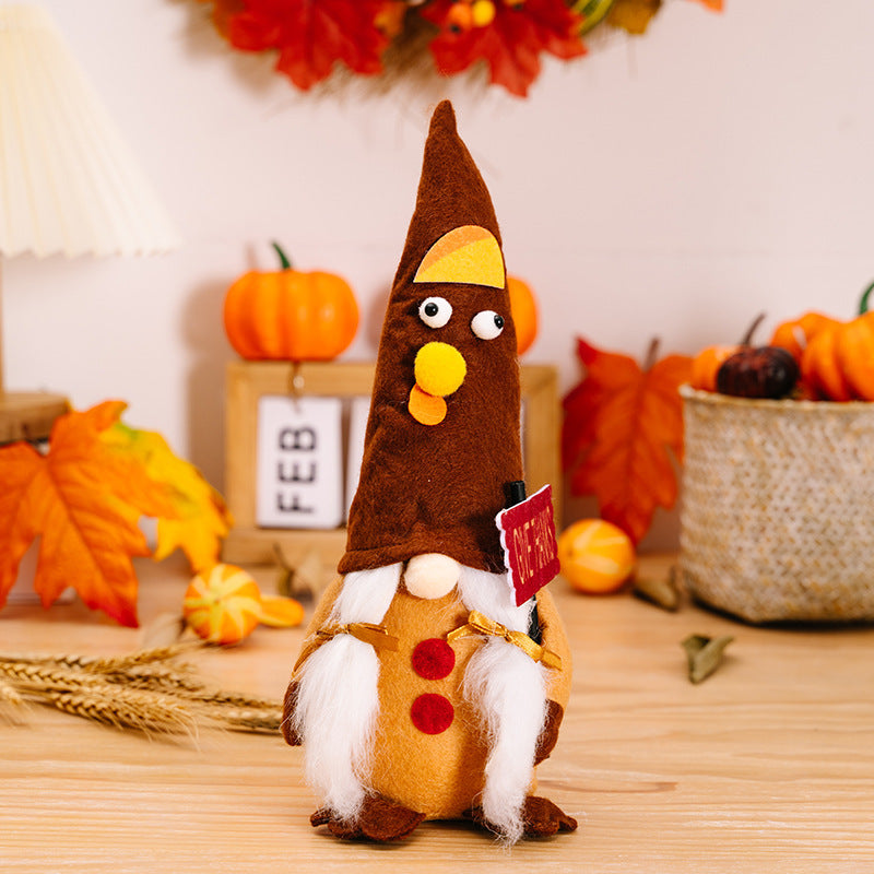 New Thanksgiving Home Decorations – Thanksgiving Turkey Doll Ornaments