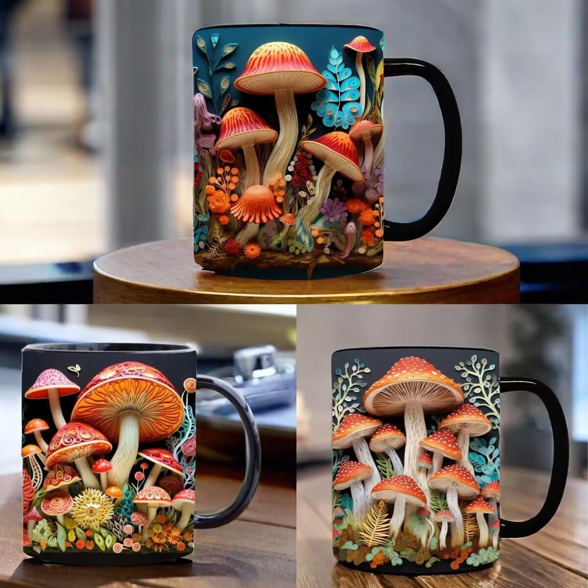 Fashion Personality Magic Mushroom Mug – High - End Ceramic Drinkware