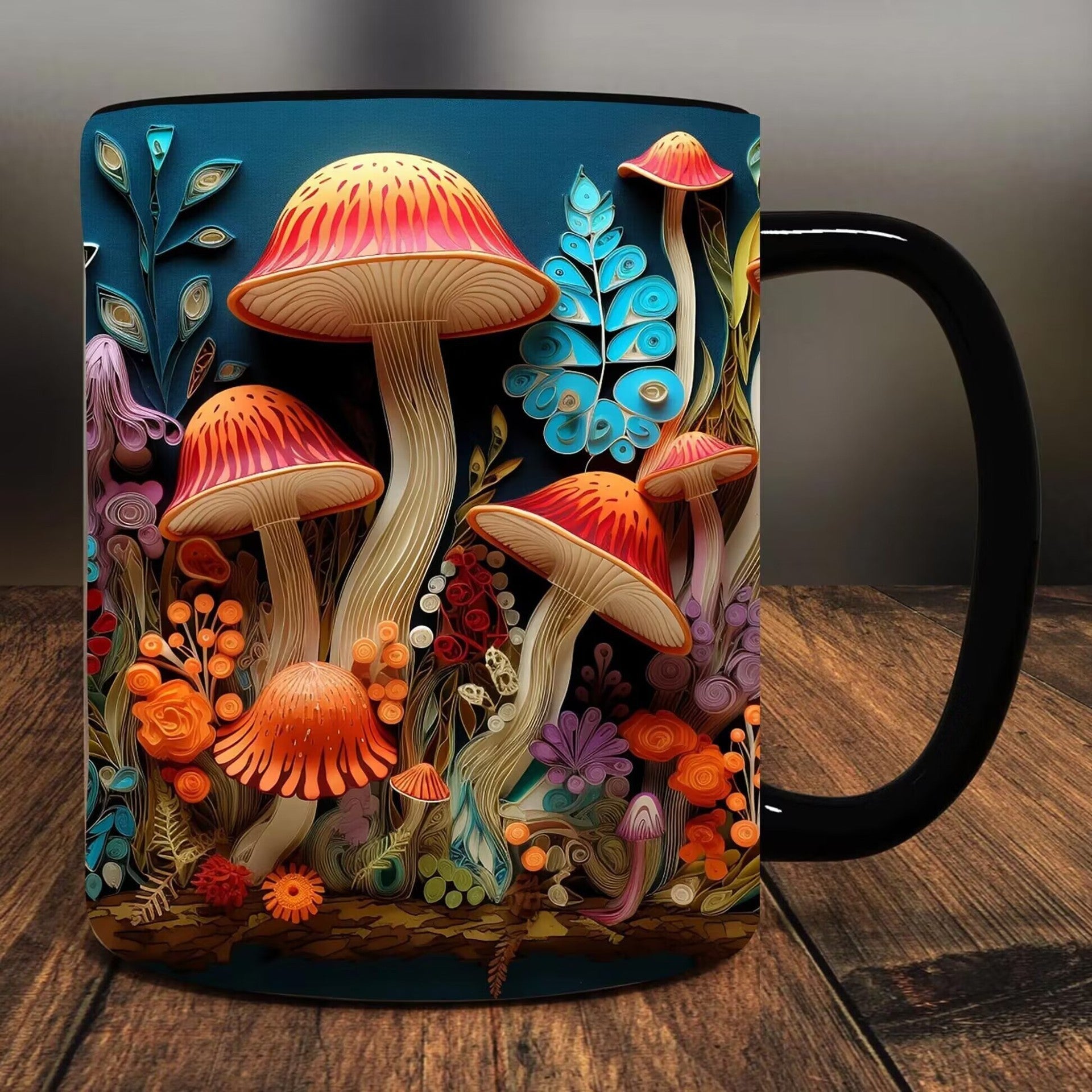 Fashion Personality Magic Mushroom Mug – High - End Ceramic Drinkware