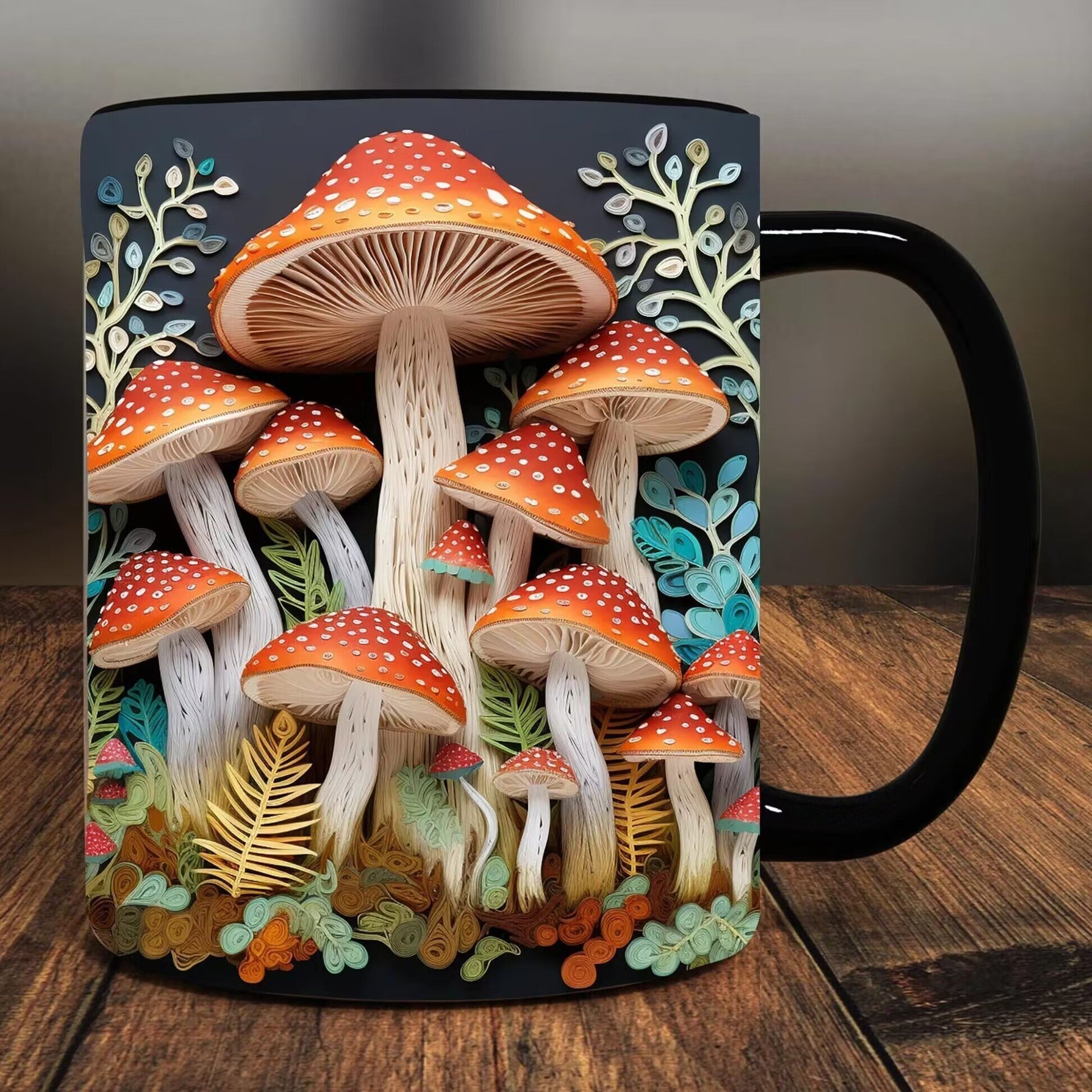 Fashion Personality Magic Mushroom Mug – High - End Ceramic Drinkware