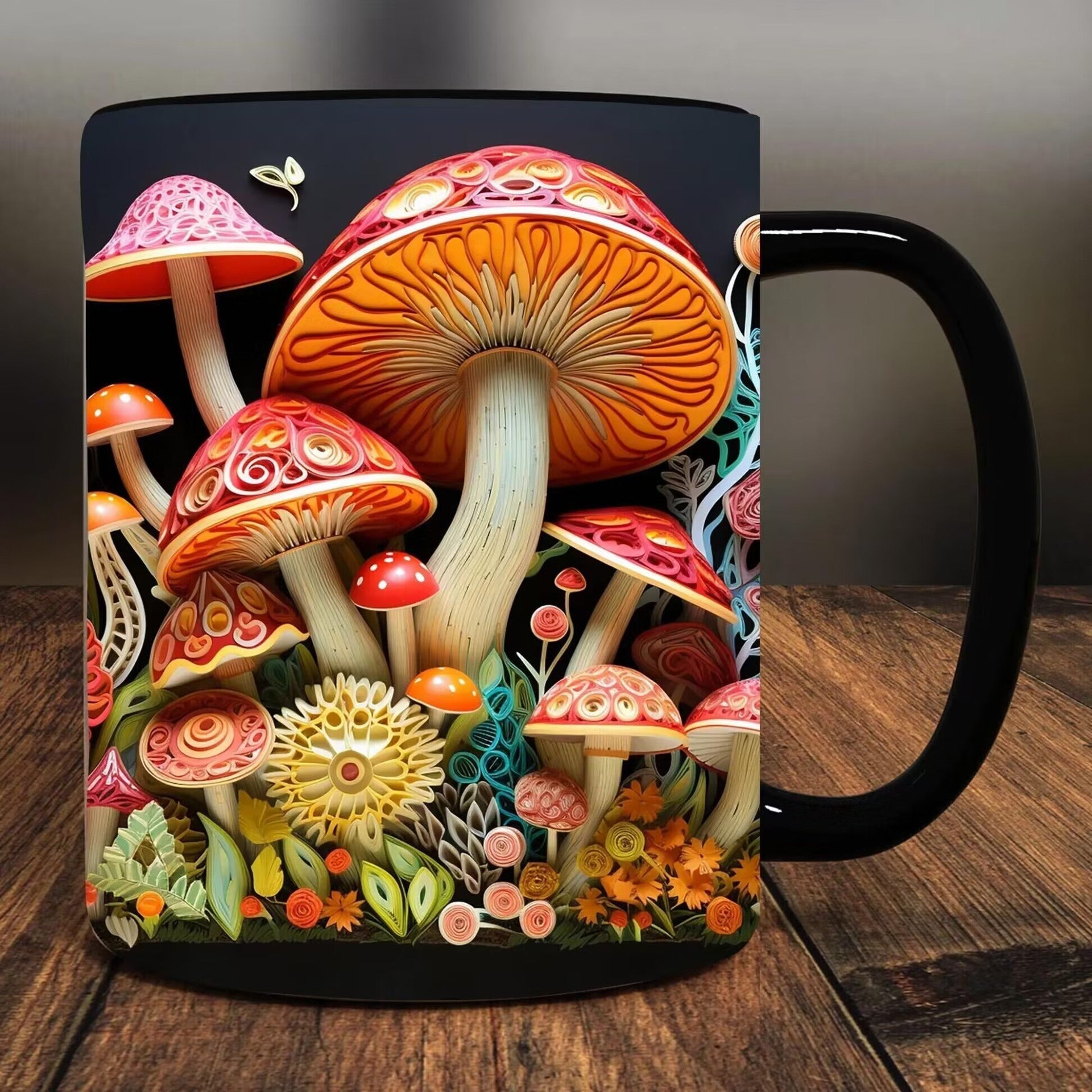 Fashion Personality Magic Mushroom Mug – High - End Ceramic Drinkware