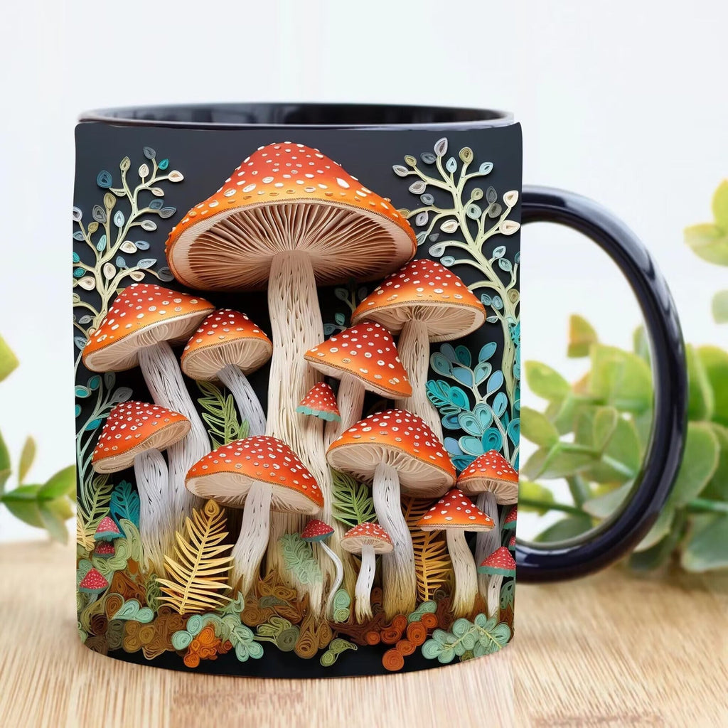 Fashion Personality Magic Mushroom Mug – High - End Ceramic Drinkware
