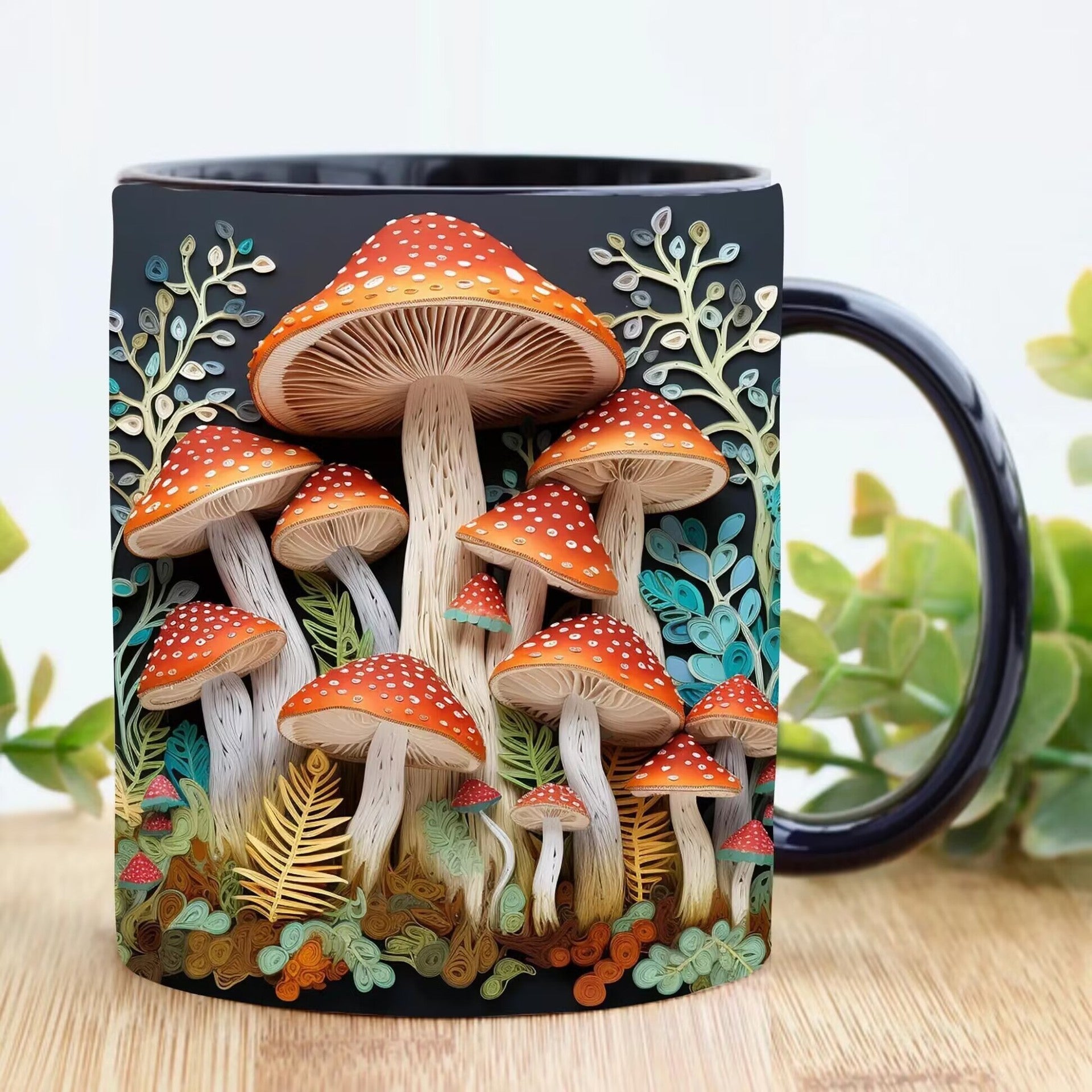 Fashion Personality Magic Mushroom Mug – High - End Ceramic Drinkware