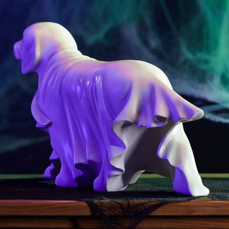 Ghost Dog Statue Halloween Decoration
