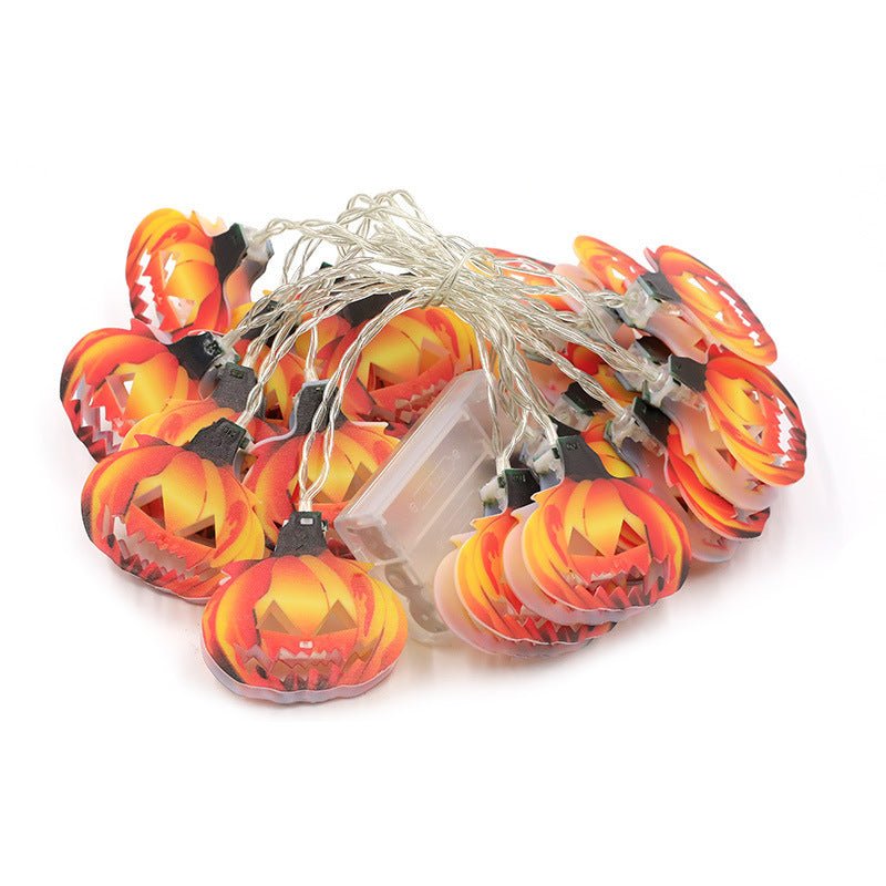 Halloween Decorative String Lights – Pumpkin, Bat & Skull LED Battery Lights