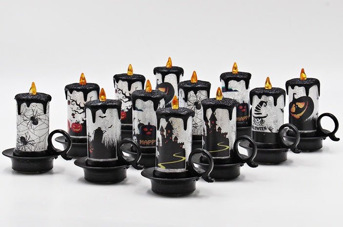 Halloween LED Candle Light Prop — Spooky Glow for Halloween Nights