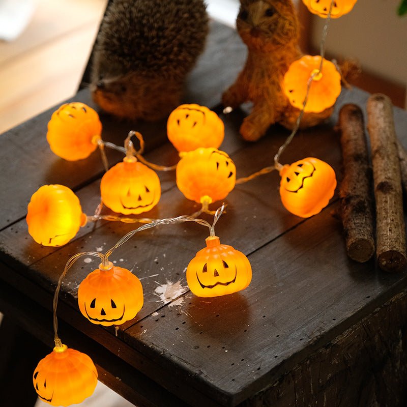 Halloween LED String Lights – Pumpkin Decorative Lights for Spooky Home Décor