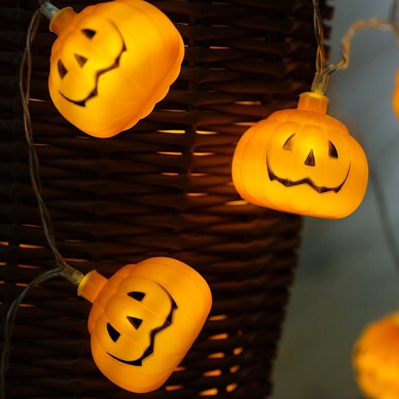 Halloween LED String Lights – Pumpkin Decorative Lights for Spooky Home Décor