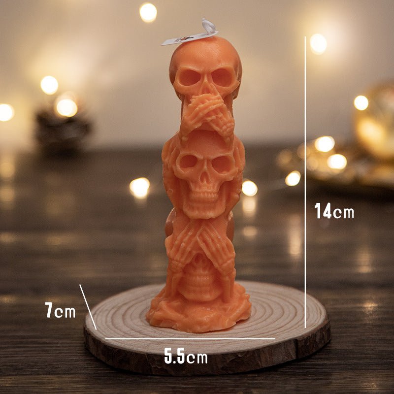 Halloween Pumpkin Aromatherapy Candle – Handmade Spooky Scented Decor