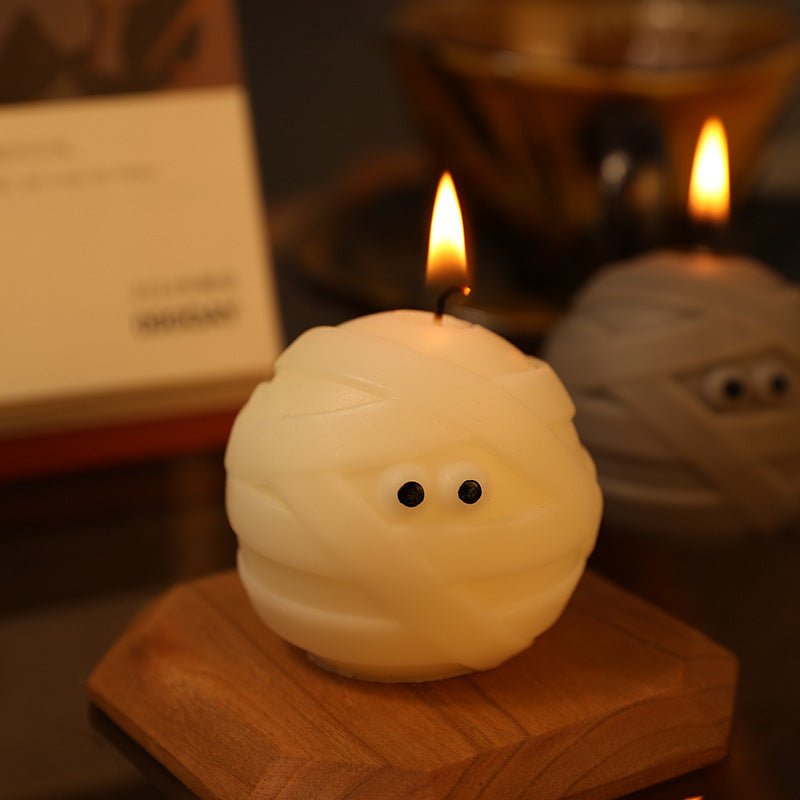 Halloween Rose Scented Sphere Candle – Handmade Soy Wax