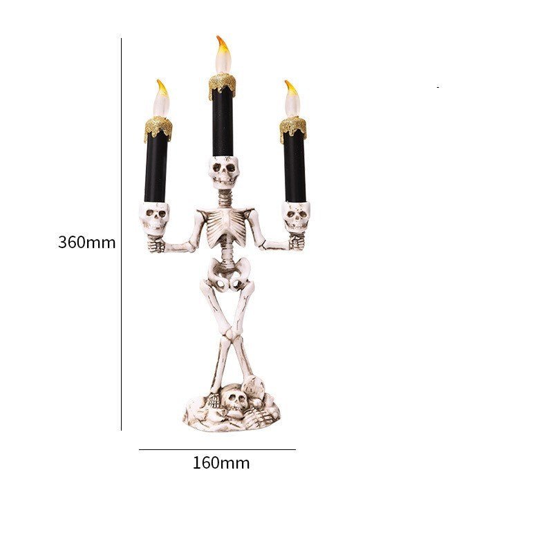 Halloween Skeleton Trio LED Candle Decoration