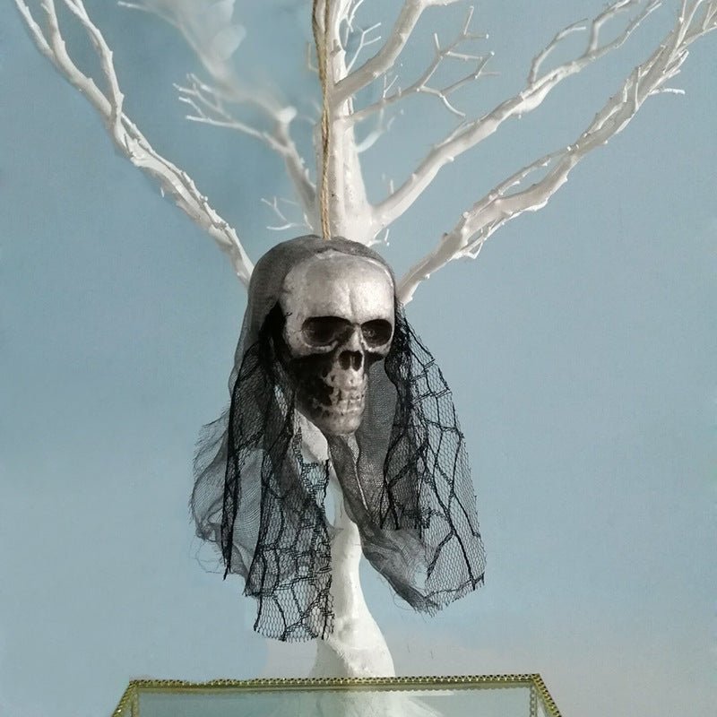 Halloween Skull Hanging Decor – Spooky Foam Skeleton Prop