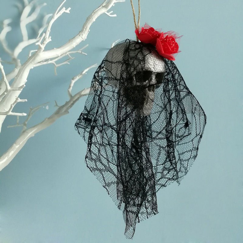 Halloween Skull Hanging Decor – Spooky Foam Skeleton Prop