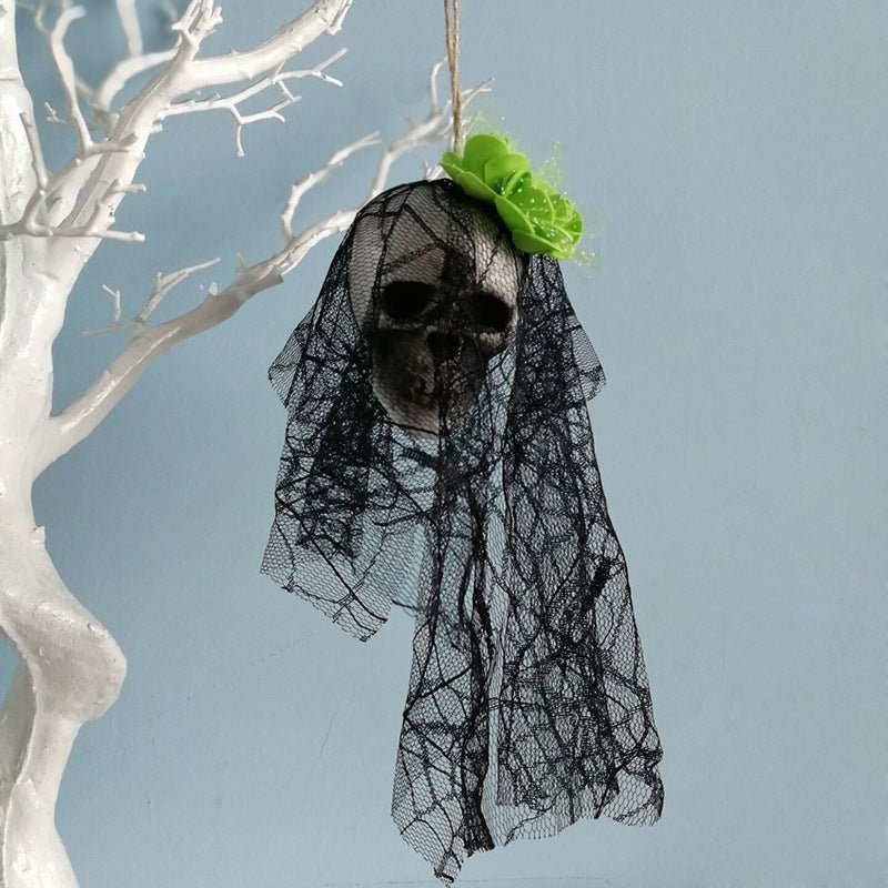 Halloween Skull Hanging Decor – Spooky Foam Skeleton Prop