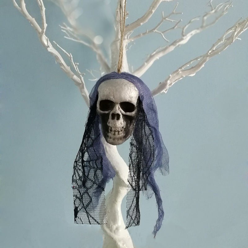 Halloween Skull Hanging Decor – Spooky Foam Skeleton Prop
