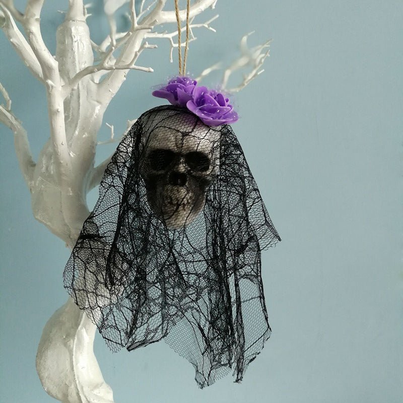 Halloween Skull Hanging Decor – Spooky Foam Skeleton Prop