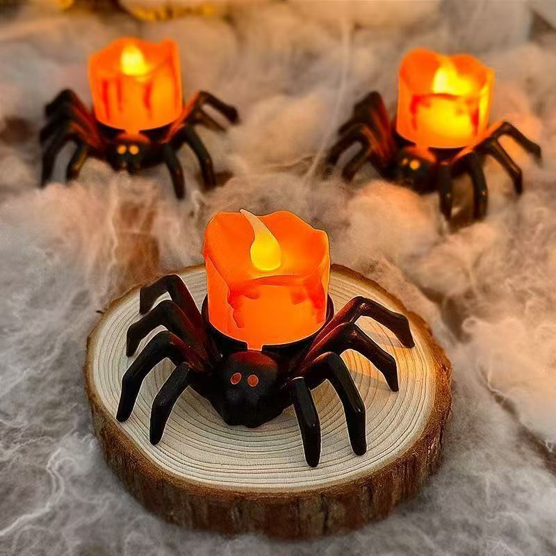 Halloween Spider Night Lights – Party & Haunted House Decor