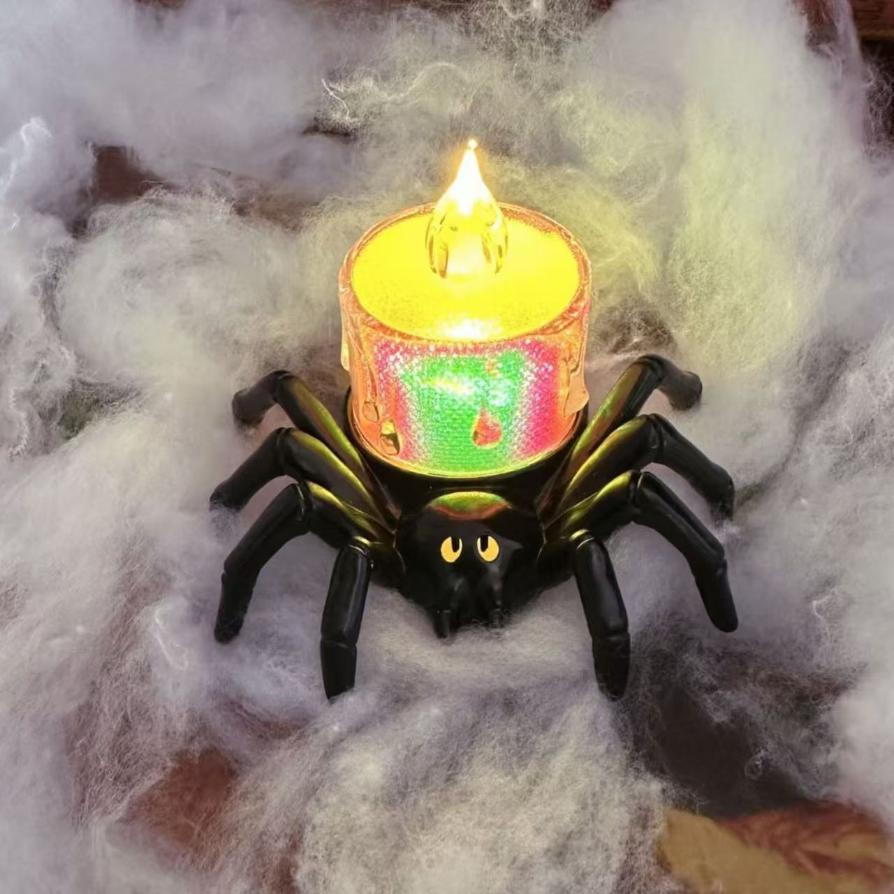 Halloween Spider Night Lights – Party & Haunted House Decor