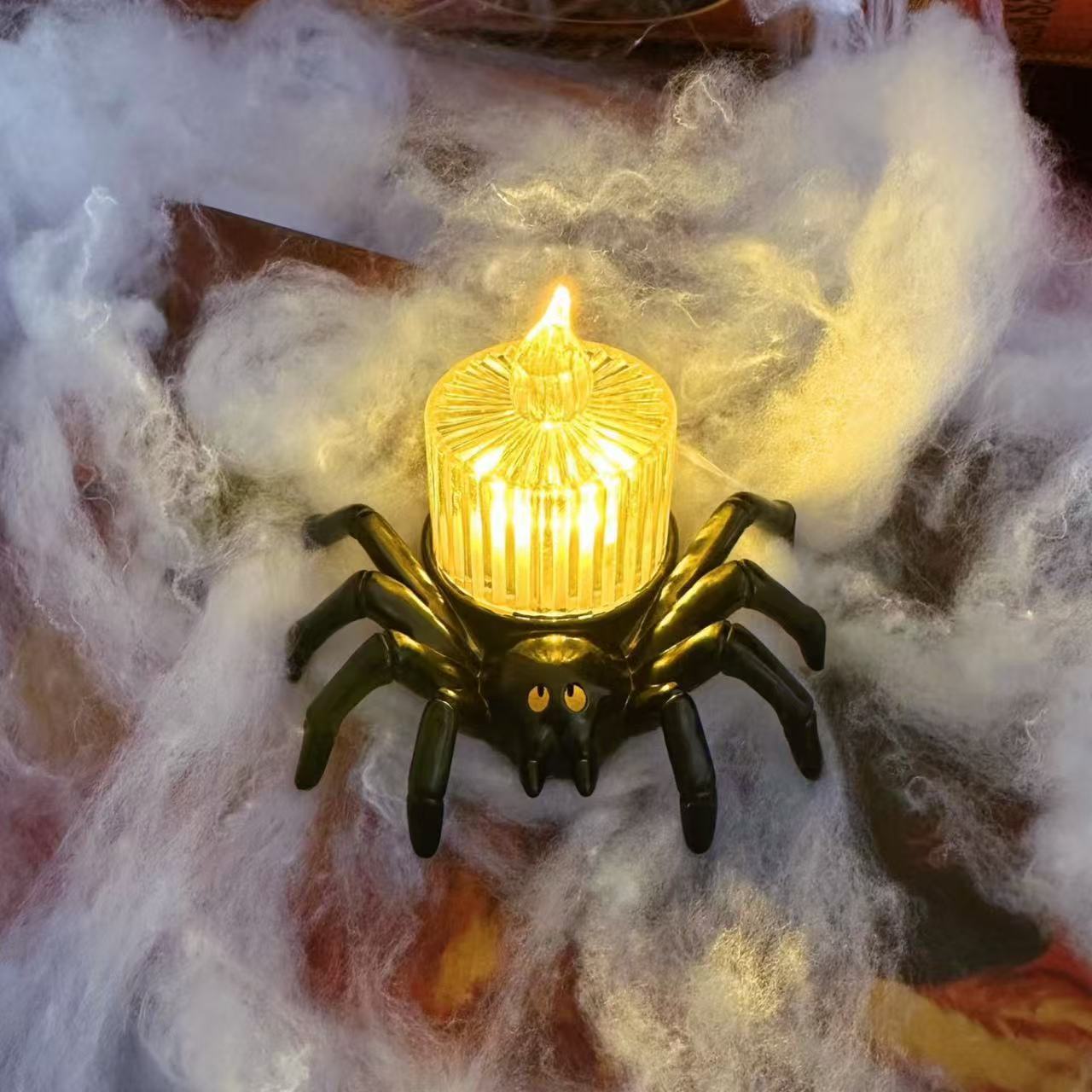 Halloween Spider Night Lights – Party & Haunted House Decor