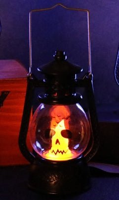 Halloween Vintage Hanging LED Light – Ghost & Spider Nightlight