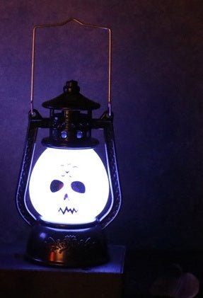 Halloween Vintage Hanging LED Light – Ghost & Spider Nightlight